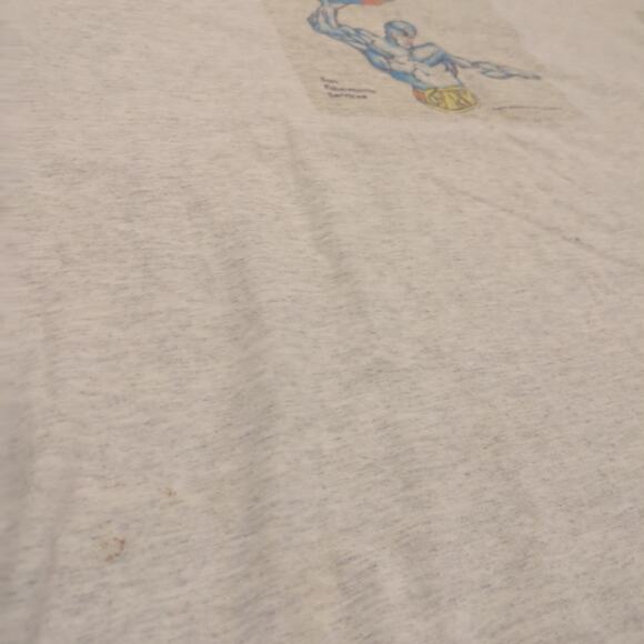 VTG World Gym Cyber Tech Adult XL Shirt Superhero Earth Muscle Single Stitch 90s - Picture 4 of 10